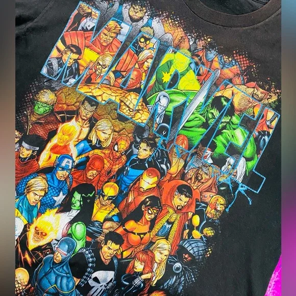VTG Marvel Civil War Character Mad Engine tee size XL - Picture 4 of 4